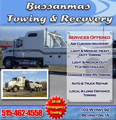 Bussanmas Towing & Recovery, WINTERSET, IA